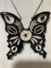 Predator and Prey Butterfly Bone Pendant 