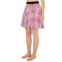 Image 3 of Pink/Black All Over Spiderwebs Goth/Punk/Pastel/Kawaii Skater Skirt