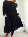 Ready Made Black Rayon Rachael Skirt With Free Postage 