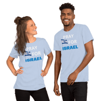 Image 6 of Unisex t-shirt (pray for Israel)
