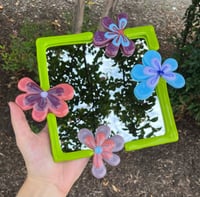 Image 2 of Fused glass flower mirrors