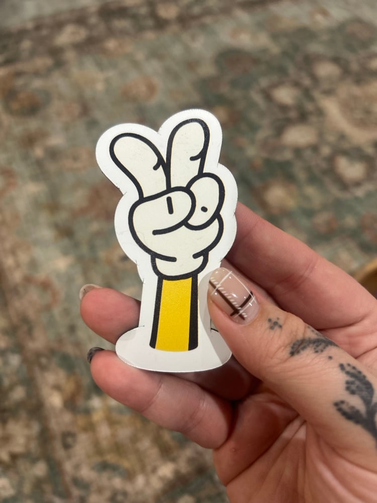 Image of Retro Peace Hands 3 Inch