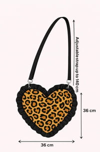 Image 5 of ONE OFF – Black Velvet Quilted Heart Crossbody Bag 🖤 (Sample Sale)