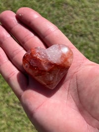 Image 9 of Fire Quartz Heart Carving | #3014