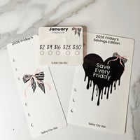 Image 4 of 2026 Friday Savings Challenge With Envelopes A6