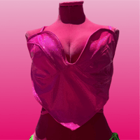Image 1 of Heart Top Pink Holo