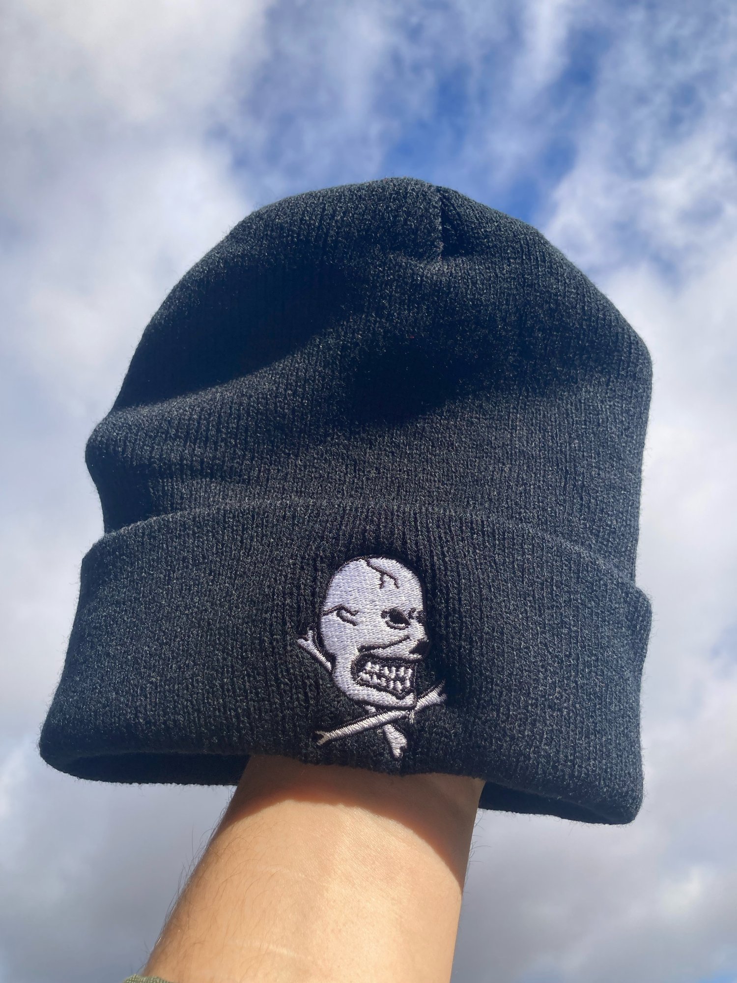 Image of ST SKull embroidered Beanie