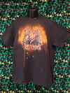 Men's black bleach dye Don't speak shirt size XL