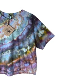 Image 3 of XS Crop Tee in Rustic Earthy Agate Ice Dye