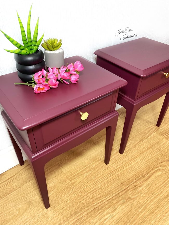 Purple Stag Minstrel Bedside Tables / Bedside JessEva Interiors