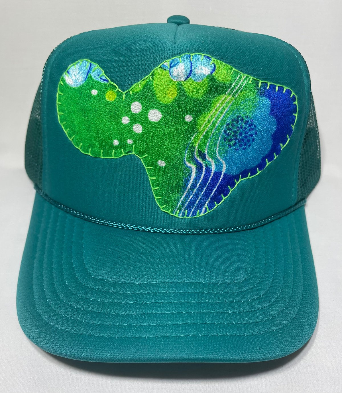 Image of Maui fabric trucker #VM10