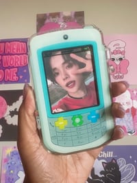 Image 1 of *preorder* txt fandom phone photocard holder.