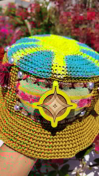 Image 3 of Sun Crochet Cosmic Cap