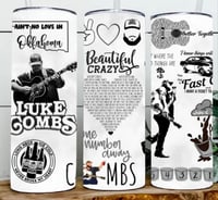 Luke combs design 7 20oz tumbler