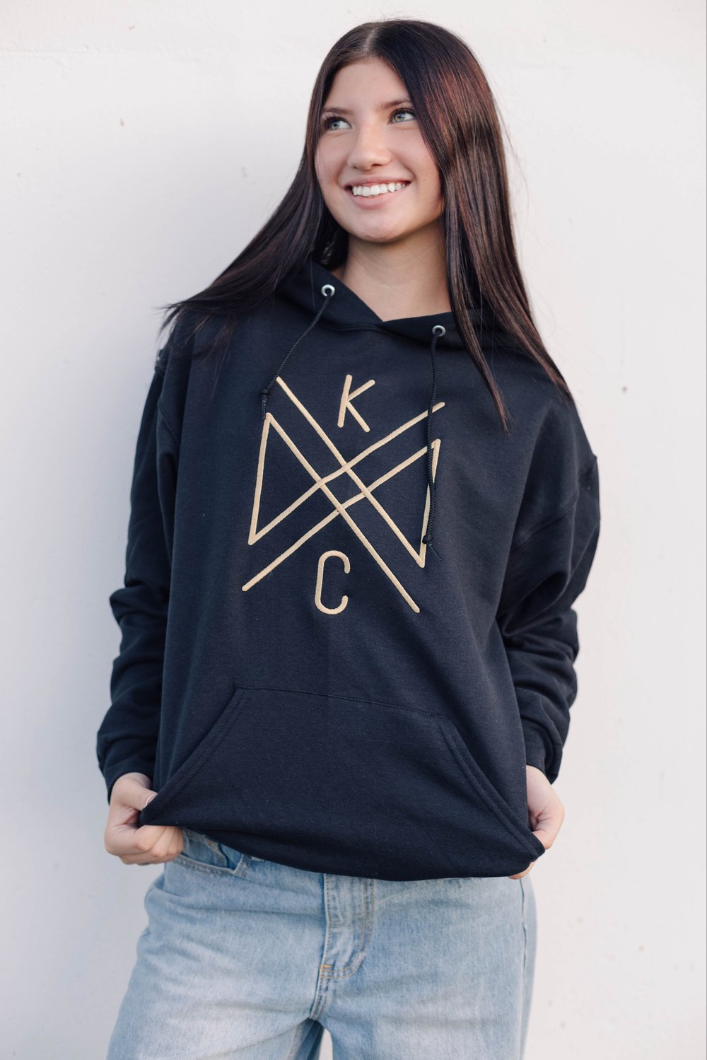 Image of KC CROSSROADS BLACK/GOLD HOODIE