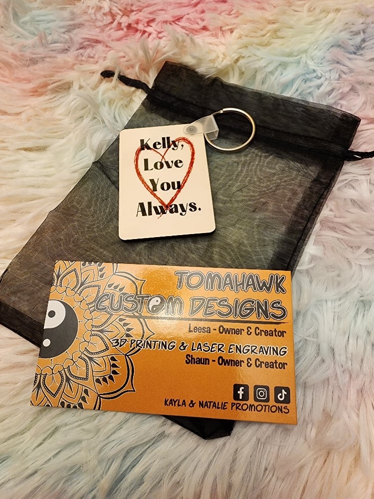 Image of Rectangle keychain (double sided)