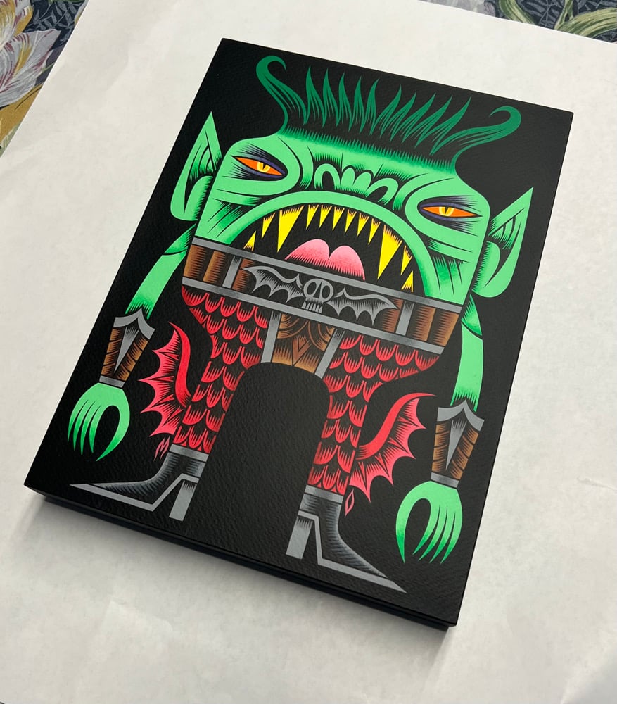 Captain Christmas the Killer Elf original painting