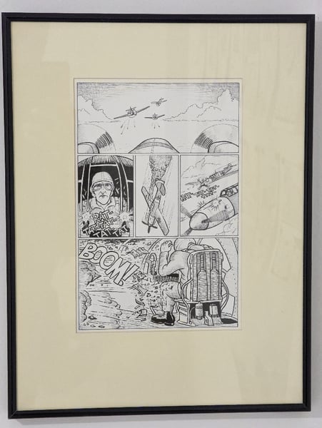 Image of Prelude to a Dogfight Page 5 (framed)