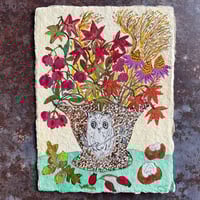 Image 3 of Speckled Owl Vase