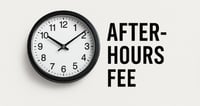 AFTER HOUR FEE