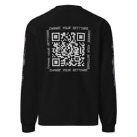 Image 2 of Premium Heavyweight Long Sleeve Shirt (Black)