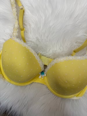 Image of Victoria’s Secret Yellow Polka Dot Bra - 36C
