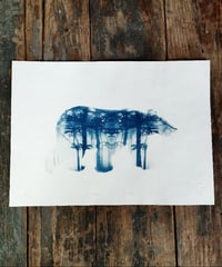 Image 1 of Cyanotype de "Balade en forêt"