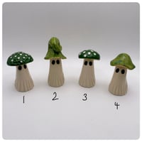 Image 1 of Green Mushroom Ghosts 6-7 cm