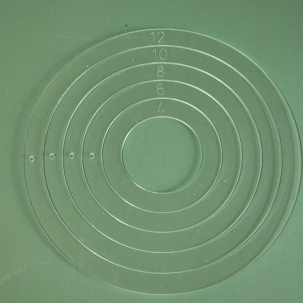 Circle layout templates 5pcs