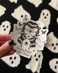 Image 1 of Butterfly Girl Mirror Sticker