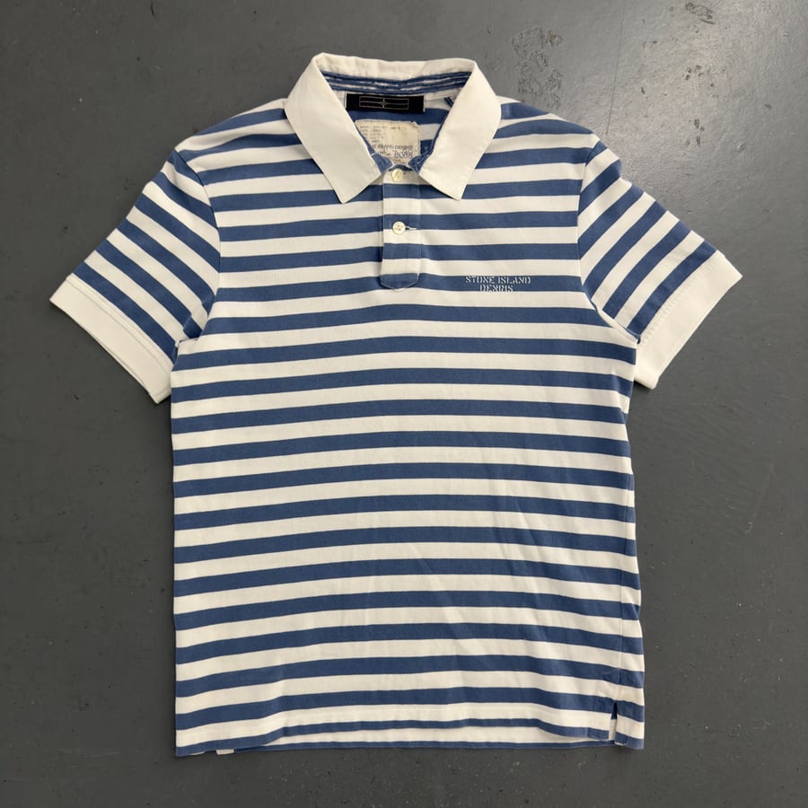 Image of SS 2008 Stone Island denims polo shirt, size medium