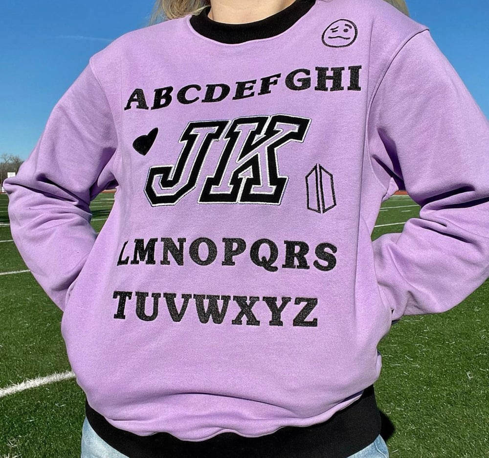 Image of BIG SALE!!! JK Alphabet Sweatshirt (was $70) 