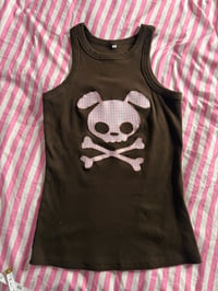 Image 4 of Skull Puppy tank ૮꒰ ˶• ༝ •˶꒱ა (M)
