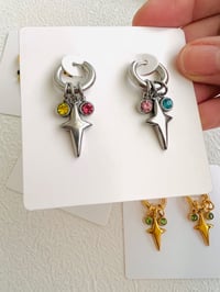 Image 2 of SPARKLE GEM EARRINGS 