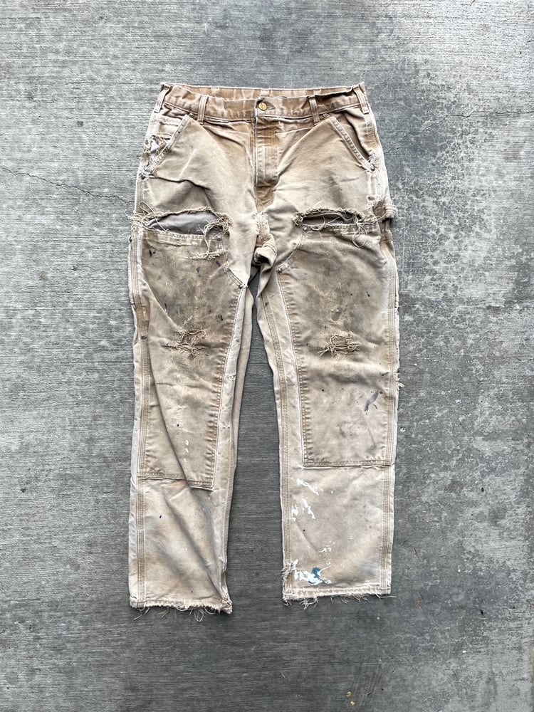 Image of Vintage Carhartt Double Knee Pants B01 BRN