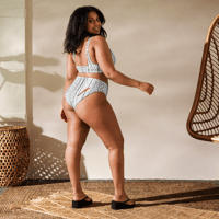 Image 5 of “Netscape Navigator: Light Mode” Recycled high-waisted two-piece swimsuit
