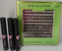 Image 1 of Cluster Lashes Set green box