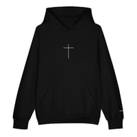 Image 2 of 16oz Super Heavyweight Cross Hoodie 