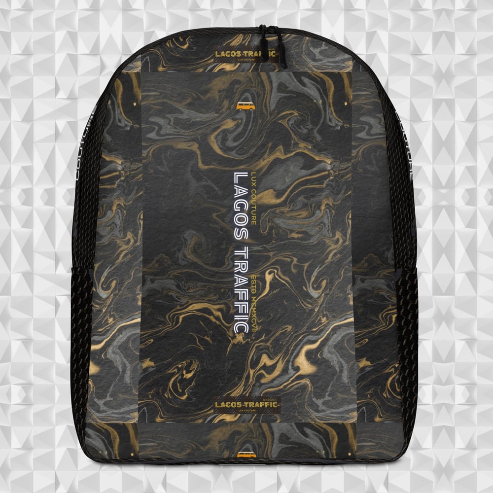 LAGOS TRAFFIC COUTURE LAPTOP TRAVELER'S BACKPACK (CAMO)