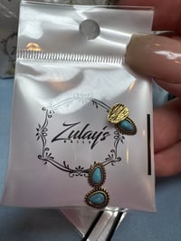 Image 7 of Turquoise Charms (4pc)