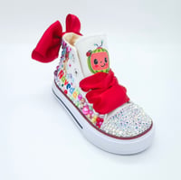 Image 10 of Cocomelon Cartoon Toddler Girls Custom Canvas Shoes