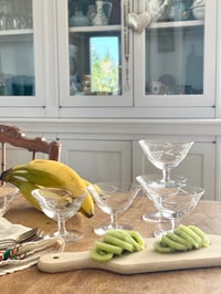 Image 1 of Coupes en verre gravé x6