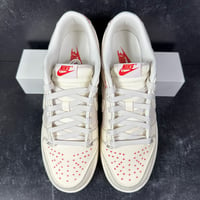 Image 3 of NIKE DUNK LOW RETRO SE SASHIKO LIGHT OREWOOD BROWN MENS SHOES SIZE 9.5 TWILL OFF WHITE RED CREAM NEW