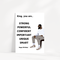 King Birthday Card