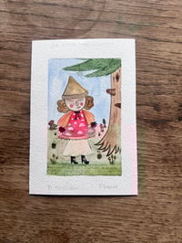 Her Mother The Mountain Storybook ‘Mushroom’ Original Painting