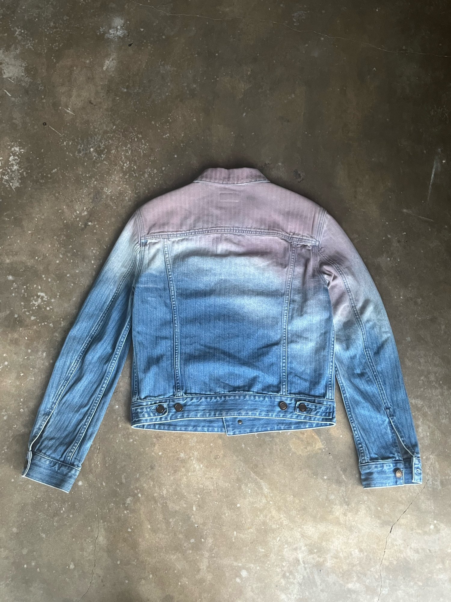 Image of SAINT LAURENT Gradient Denim Jacket 