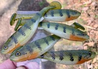 Image 2 of 5" G5 HAND POURED SWIMBAITS - BESPIN PERCH