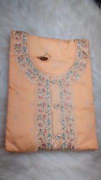 Image 2 of KSV8106-Soft Maslin Silk Kurtha Set