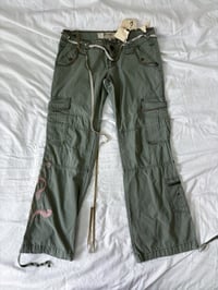 Image 3 of 00s Green low rise jeans // 42