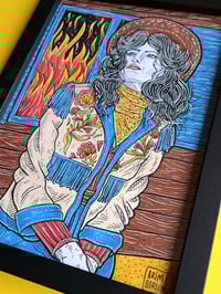 Image 2 of 'SHOWDOWN' original illustration (A4, frame incl.)